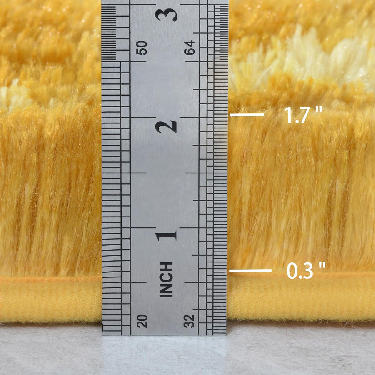 4x6 Large Washable Area Rugs for Living Room Tie-Dyed Orange Yellow