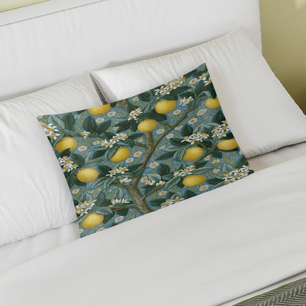 Lemon Satin Silk Pillowcase for Hair and Skin Pillow Cases Standard Size