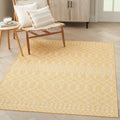 Positano Yellow 5' x 7' Area Rug - Easy Clean, Non Shedding, Bed Room, Living Room, Dining Room, Kitchen (5' x 7')