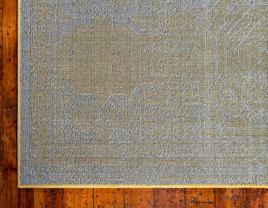 Bromley Collection Area Rug - Wells (4' 1" x 6' 1" Rectangle, Yellow/ Ivory)