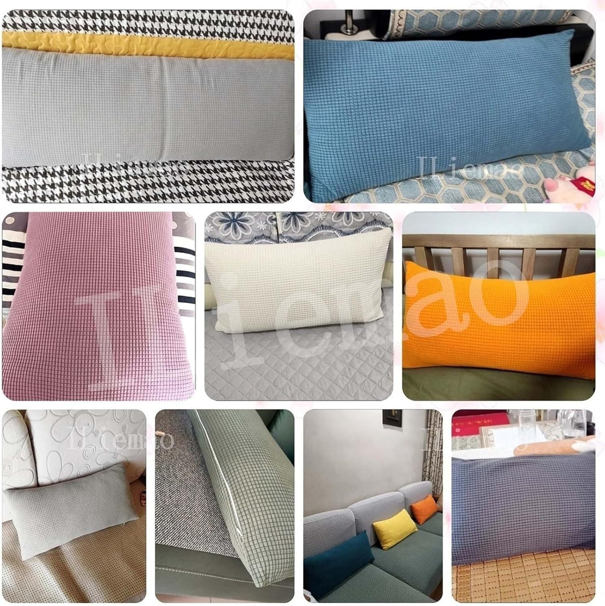 Pillowcases Standard 20x28 Set of 2 Throw Pillow Covers 24x24 Cotton and Polyester Pillow Protectors 12x20 Pillow Cases 24x31 with zipper Decorative for Sofa Car Bed Cushion Slipcover(Lemon Yellow,40x