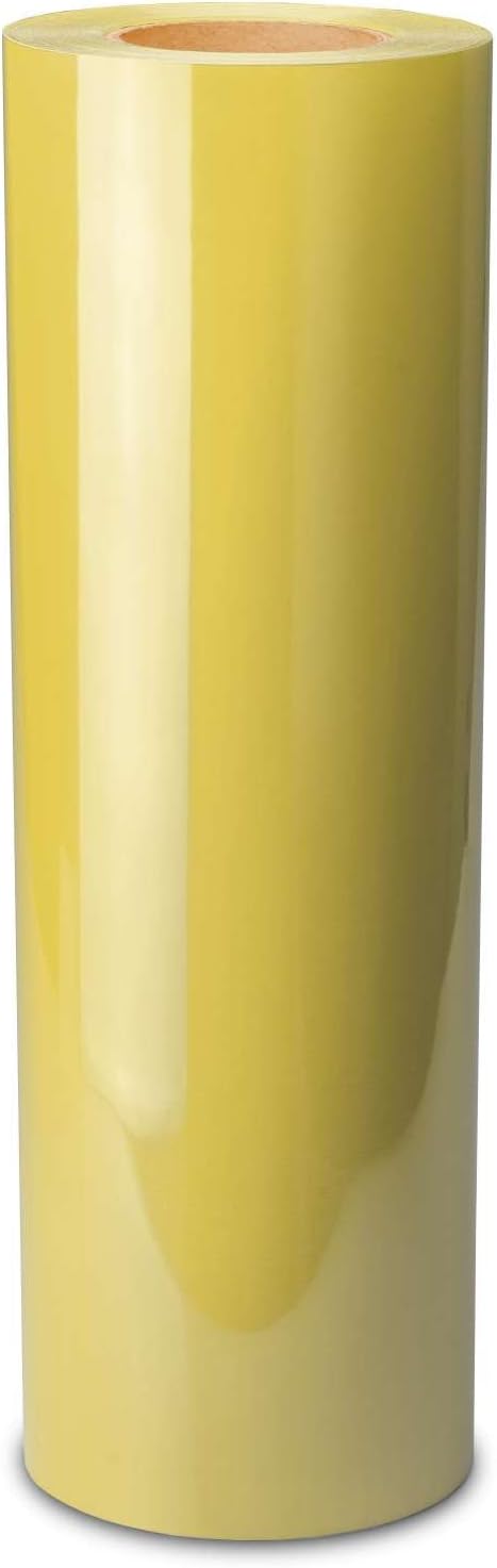 20"x48" (1.66FTx4FT) Lemon Yellow Matte HTV Heat Transfer Vinyl Sheet T-Shirt Clothes and Other Textlies 20" Wide Iron On Heat Press