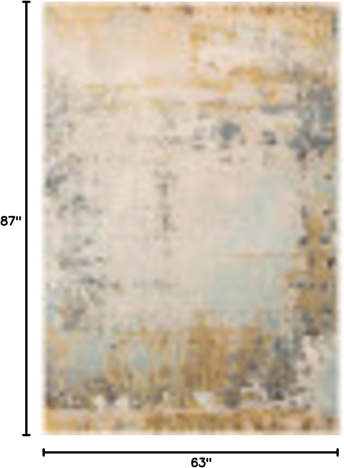 Artistic Weavers Elain Modern Abstract Area Rug, 5'3" x 7'3", Mustard