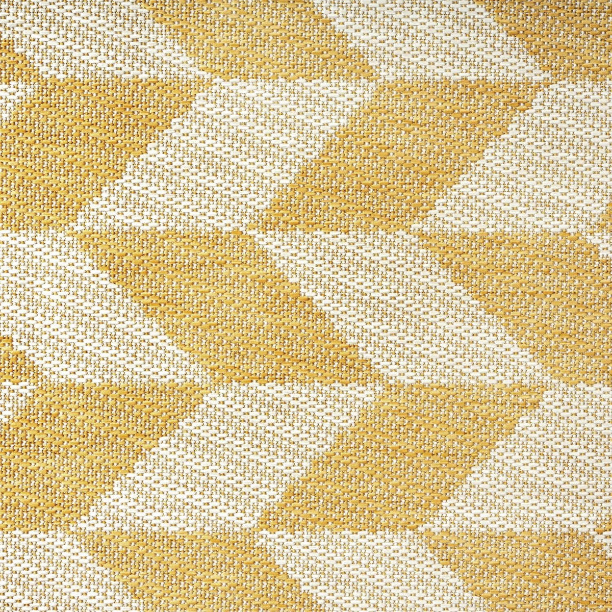 New York Patio Country Calla Contemporary Herringbone Indoor/Outdoor Area Rug, Yellow/Cream, 6'6"x9'2"