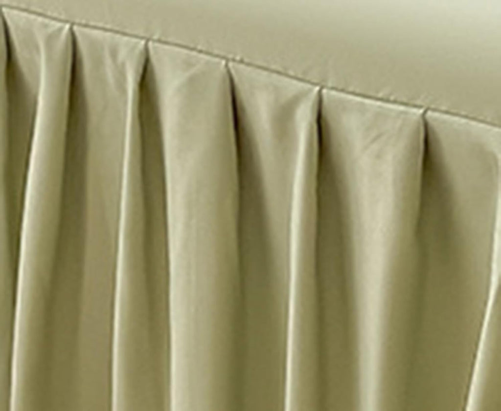 Elegant Solid Color Ruffled Bed Skirt with Sheet,Dust Ruffle Bedskirt 17.7" Long Drop,Queen