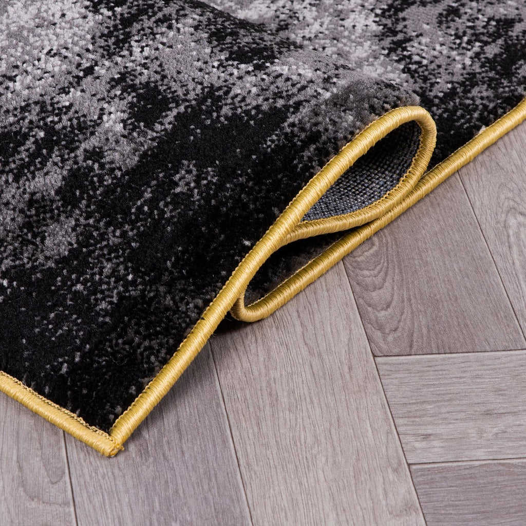 Modern Abstract Soft Living Room Bedroom Area Rug Yellow 5' x 7'