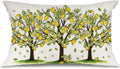 Summer Lemon Trees Pillow Cover 12x20 Inch - Farmhouse Lemon Citrus Decor Throw Pillow Case for Sofa, Bedroom, Living Room