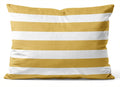Yellow Stripe Standard Pillowcase Rectangle Zippered Double Sided Printing 20x26 Inches Decorative Throw Pillow Case Cushion Cover