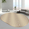 Gold Lines Area Rug, 2x3ft, Modern Golden Geometric Print Indoor Flat Woven Oval Rug, Abstract Yellow Marble Anti-Slip Carpet for Office Kitchen Bedroom Entrance Children Room Baby Crawling Mat