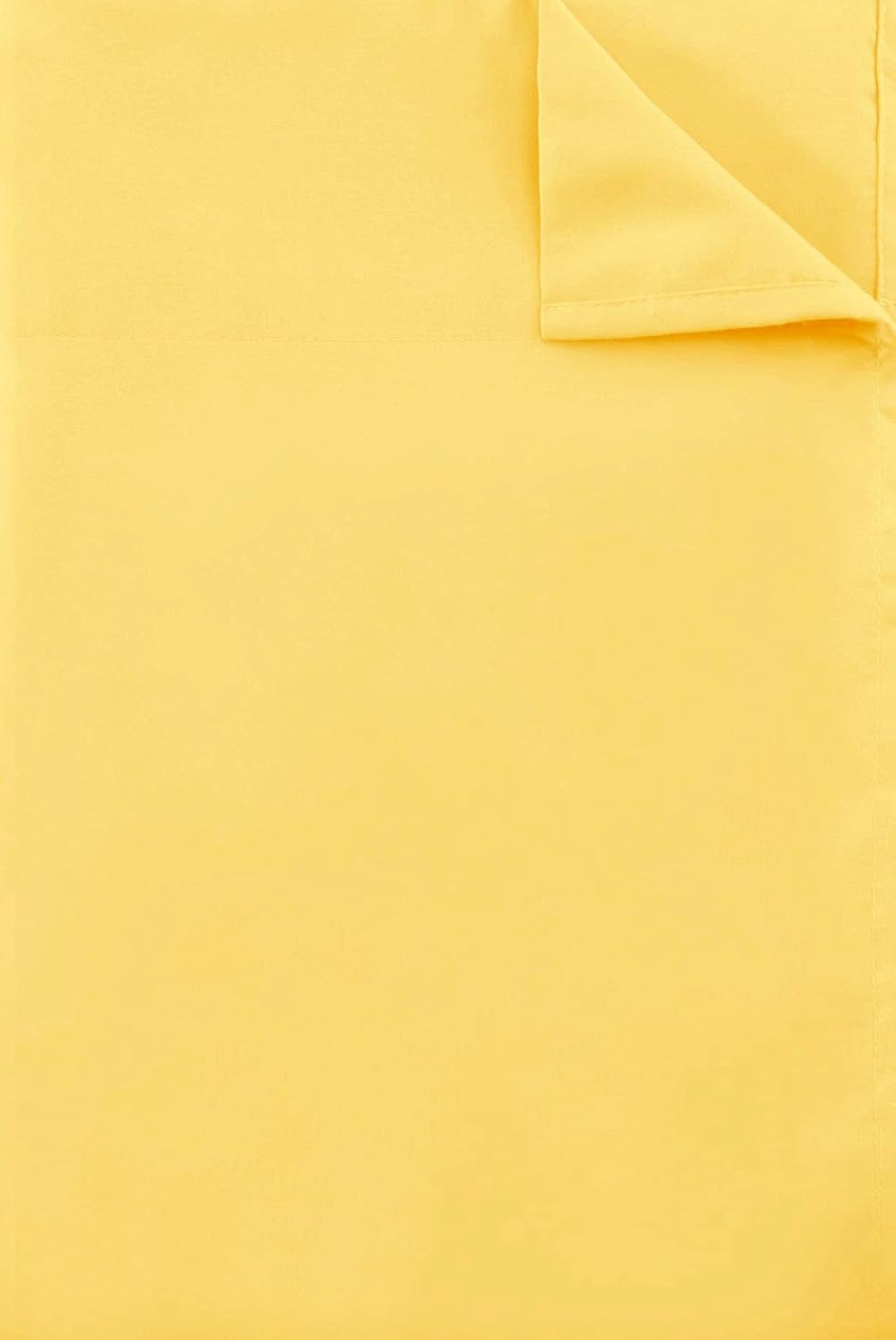 Flat Sheet Single,1 Pack Solid Flat Sheet Smooth Touch Hotel Quality (Twin, Yellow)