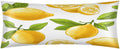 Spring Summer Yellow Lemon Body Pillow Covers Decorative Soft Bedding Satin Pillowcase with Zipper Closure Cooling Breathable Long Pillow Case-21"x 54"
