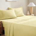 Bedding Twin Sheets Set - Soft Bed Sheets - Cooling Breathable Bedding Set with 16" Deep Pocket (3 Pieces, Twin, Pineapple Yellow)