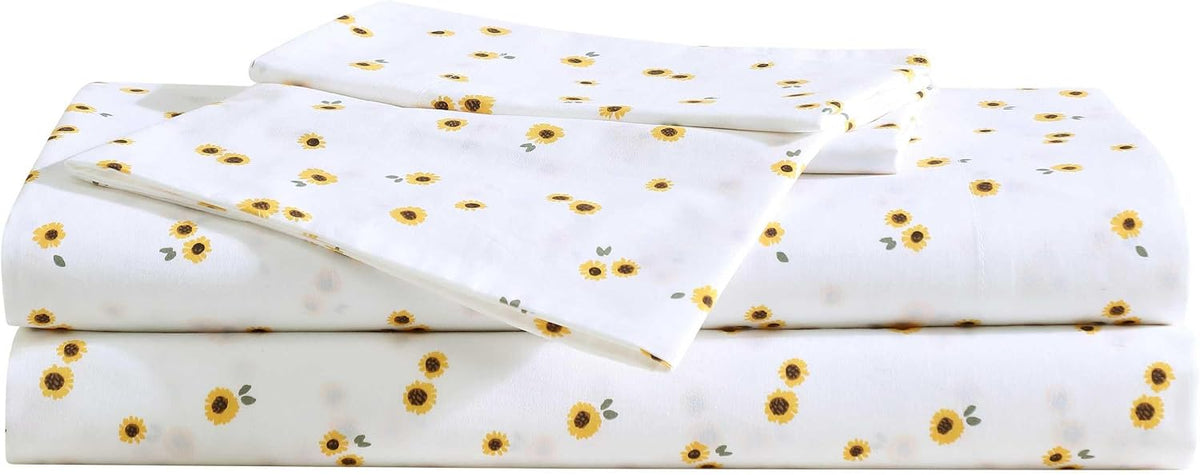 Twin Size Sheet Set with Fitted Sheet & Pillowcase