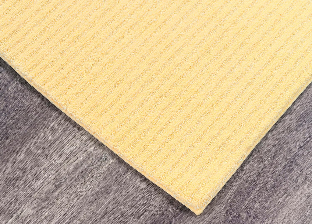 Sheridan Rubber Ducky Yellow 3 Piece Set (21" X 34" Rug, Lid, Contour) Plush Strip Machine Washable Nylon Bath Rug