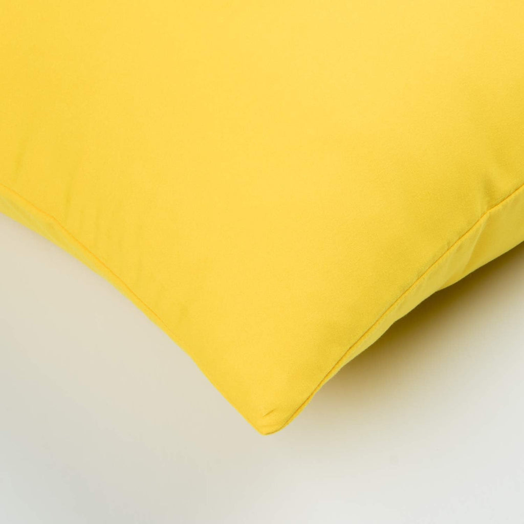2-Pack Microfiber King Pillow Cases, Envelope Closure, Yellow