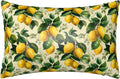 Yellow Lemon Leaves for Satin Pillowcase 20x30in, Hair Friendly Zippered Pillow Cover