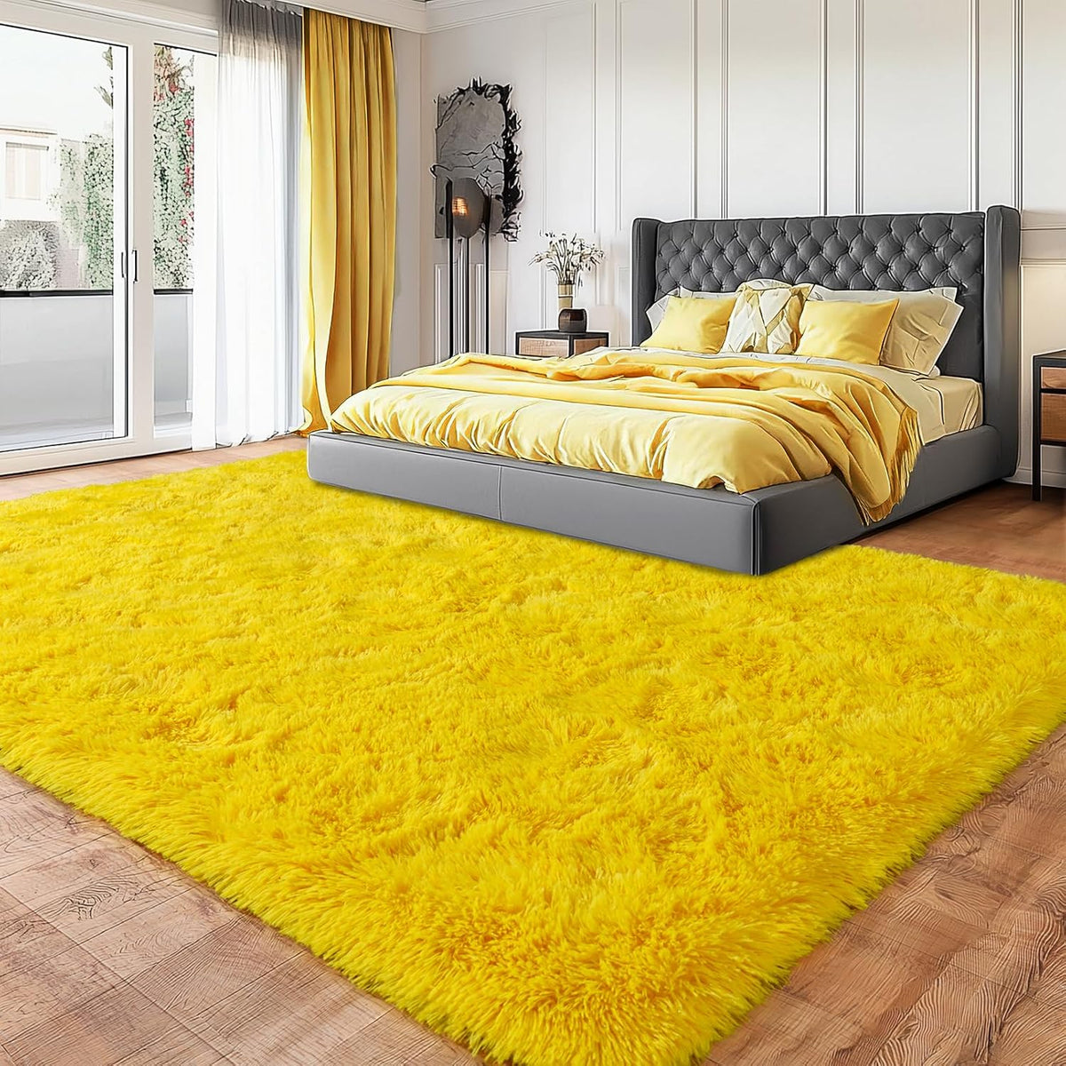 5x7ft Non-Slip Area Rugs,Shaggy Carpets for Living Room Thick Fluffy Rug
