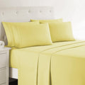 Twin XL Sheets, 5 Piece Set - Hotel Luxury Bed Sheets, Super Soft Bedding Set, Twin XL Size, Mellow Yellow